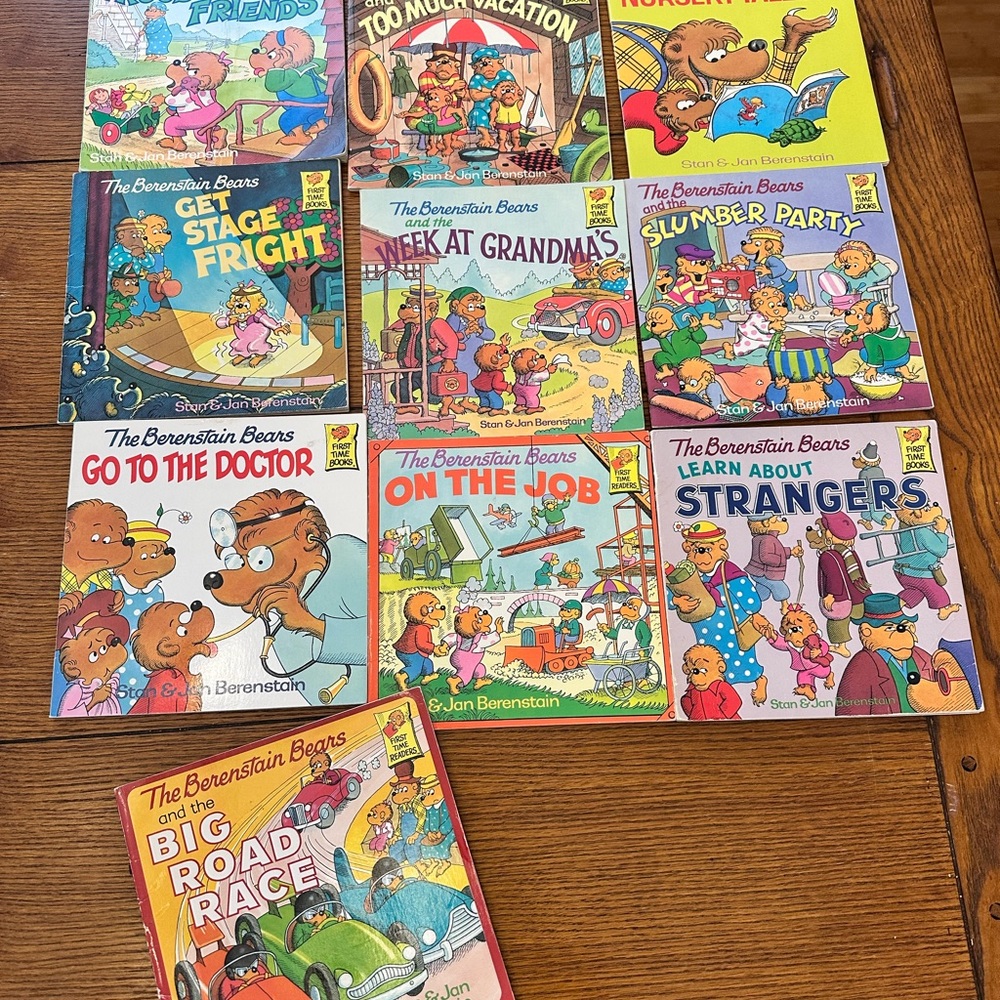 Children's Berenstain Bears Book Set Lot 10